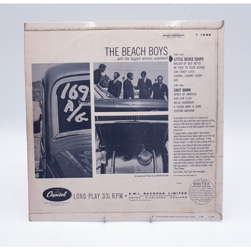 526 - VINYL ALBUMS (6) SURFER GIRL, THE BEACH BOYS. LITTLE DUECE COUPE, THE BEACH BOYS. THE BEACH BOYS CHR... 