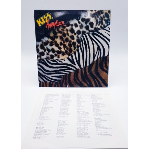 532 - VINYL ALBUM 'ANIMALIZE' KISS. VERTIGO LABEL. (Good Condition)