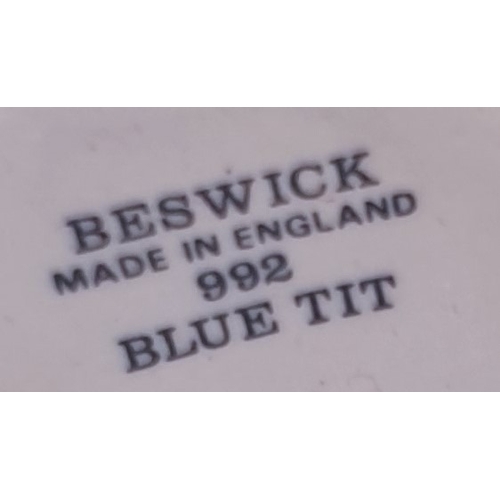 547 - BESWICK 6.4cm MODEL OF A BLUE TIT Model No 992A (First Version) (Gloss Colourway) 1943/73 Designed B... 