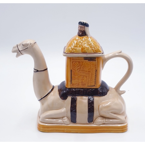 587 - TONY WOOD CERAMIC Large TEAPOT FASHIONED AS A CAMEL