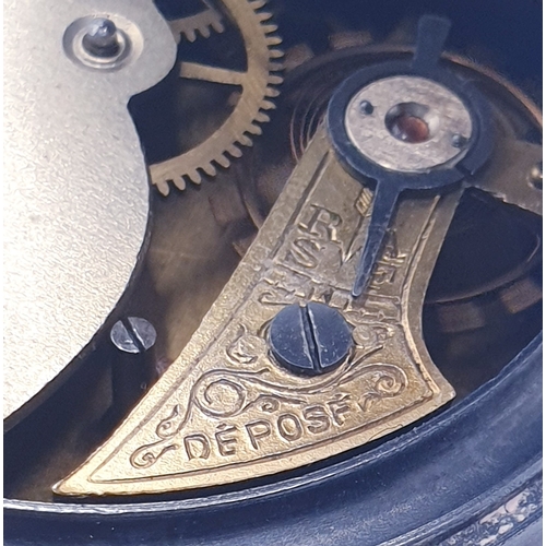 589 - POCKET WATCH With ENAMEL FACE (Marked Depose) (Found To Working When Photographed)