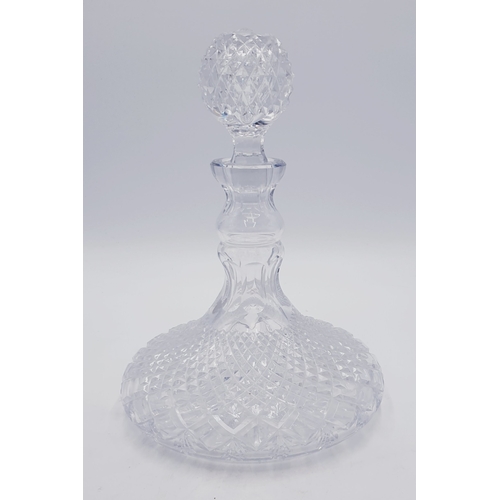 606 - SHIPS Large GLASS DECANTER (Please Note This Lot WILL NOT BE PACKED OR SHIPPED...COLLECT ONY !!!!)