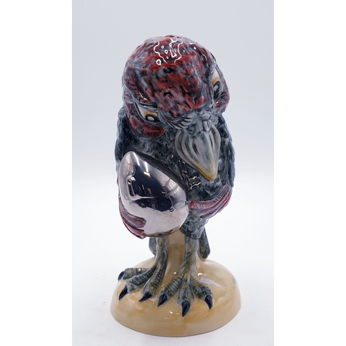 686 - PEGGY DAVIES CERAMICS Large 26cm (Hand Painted) MODEL OF A GROTESQUE BIRD 