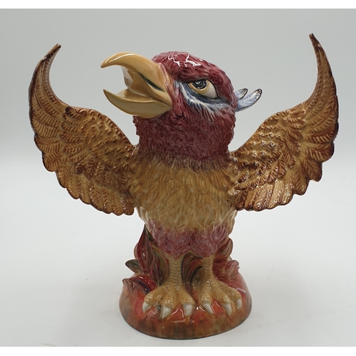 687 - PEGGY DAVIES STUDIO'S Large 28cm x 22cm (Hand Painted) MODEL OF A GROTESQUE BIRD 