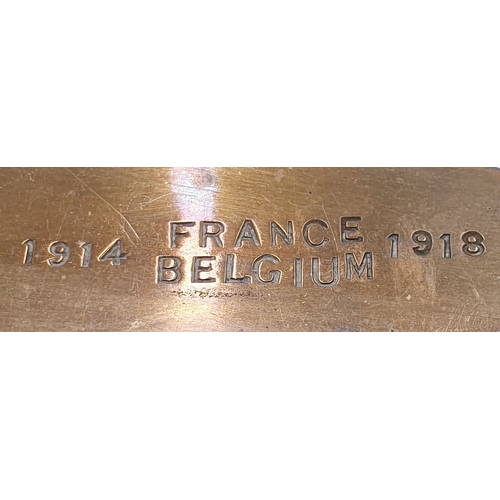 702 - TRENCH ART (Belgium/France 1914/18) LETTER OPENER KNIFE