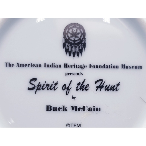 747 - CHINA AMERICAN INDIAN HERITAGE MUSEUM Extra Large 33.5cm Dia PLATE