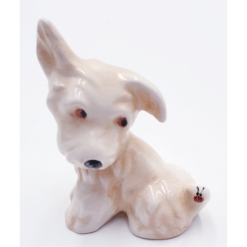 616 - BESWICK 9.5cm MODEL OF A WESTHIGHLAND TERRIER With LADYBIRD ON TAIL Model No 805 1940/69 Designed By... 