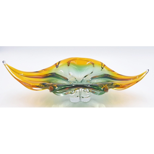 789 - ART GLASS Extra Large 42cm x 24cm BOWL (Please Note This Lot WILL NOT BE PACKED & SHIPPED ....COLLEC... 