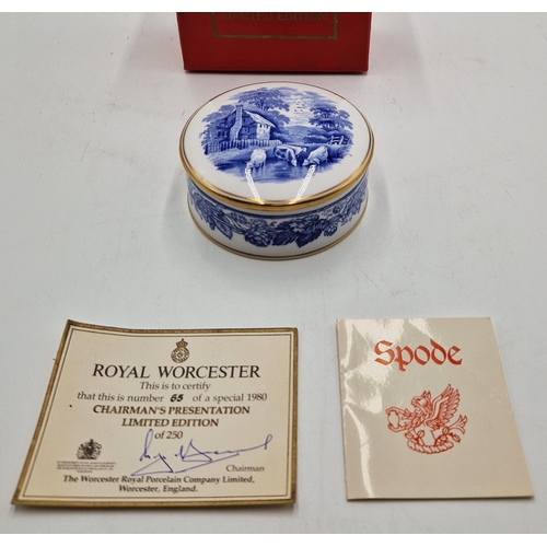 26 - SPODE CHINA 9.5cm Dia BON BON DISH  (Limited Edition 250 This One Being No 065) (Presented By Royal ... 