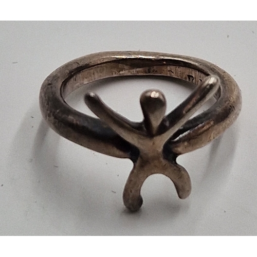 72 - SILVER (925) RING (Size M , Total Weight 5.0 Grams)