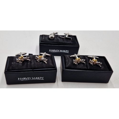 81 - SPORTING CUFFLINKS (3 Pairs) (Boxed)