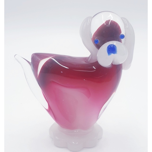 131 - MURANO GLASS MODEL OF A DOG