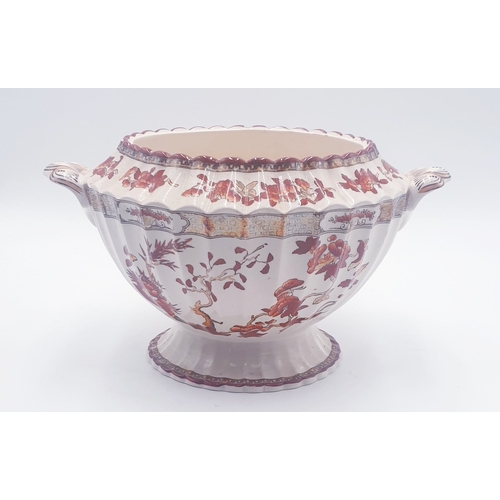 98 - SPODE CHINA Extra Large 31cm (Handle To Handle) TWIN HANDLED BOWL 2/959 L IN THE INDIAN TREE DESIGN