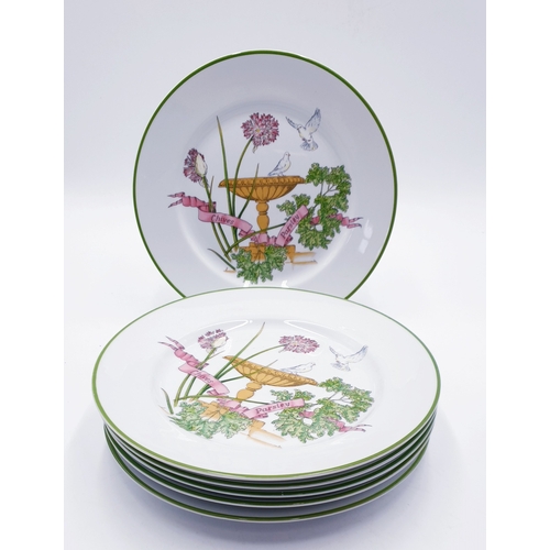 740 - ROYAL WORCESTER CHINA 25.5cm Dia PLATES (6) IN THE COUNTRY KITCHEN DESIGN