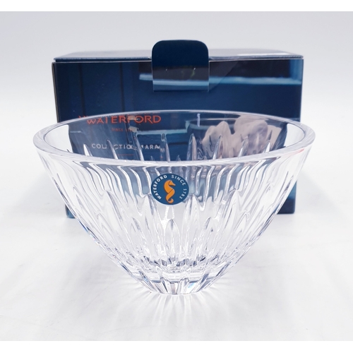 19 - WATERFORD CRYSTAL 15cm Dia BOWL IN THE ARDEN MARA DESIGN. (As New,Unused)
(Contemporary and stylish,... 