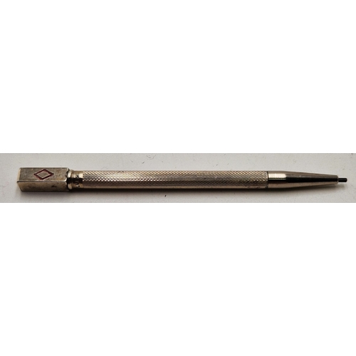 107 - STERLING SILVER MECHANICAL BRIDGE PENCIL c1930s (Working Order)