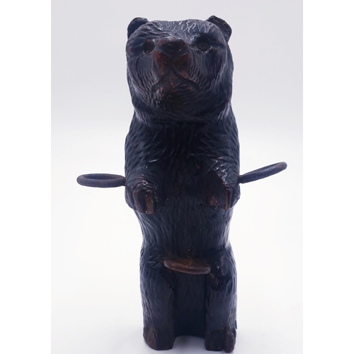 115 - BLACK FORREST BEAR 18cm PIPE HOLDER c1900s