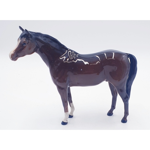 123 - BESWICK Large 19.1cm MODEL OF A ARAB STALLION 