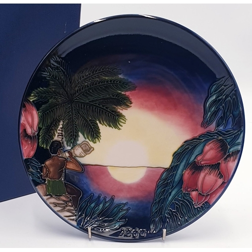 120 - MOORCROFT Large 23cm Dia MILLENNIUM PLATE c2000  (Limited Edition 2000 This One Being No 0388)  (Ori... 