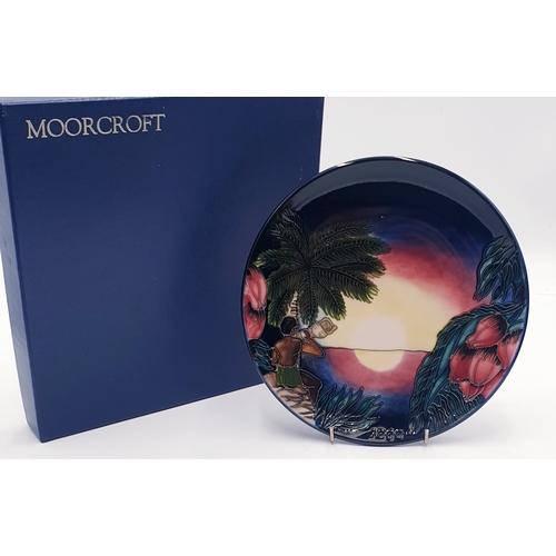 120 - MOORCROFT Large 23cm Dia MILLENNIUM PLATE c2000  (Limited Edition 2000 This One Being No 0388)  (Ori... 