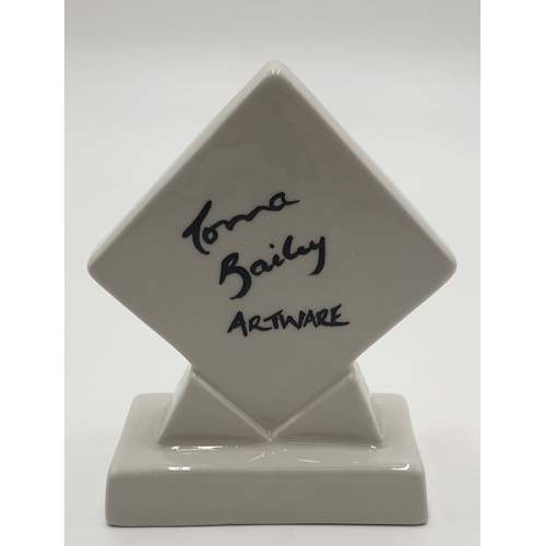 635 - LORNA BAILEY ART WARE 9cm x 7cm POINT OF SALE Signed By Lorna Bailey