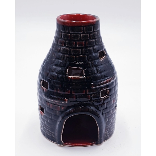 772 - ANITA HARRIS ART POTTERY 14.5cm OIL/CANDLE BURNER FASHIONED AS A BOTTLE OVEN Signed In Gold By Anita... 