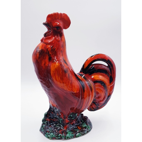 773 - ANITA HARRIS ART POTTERY Extra Large 38cm MODEL OF A COCKEREL Signed In Gold By Anita Harris (Please... 