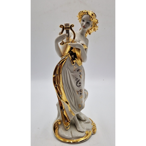 556 - CAPO DE MONTE PORCELAIN Extra Large 34cm FIGURINE 