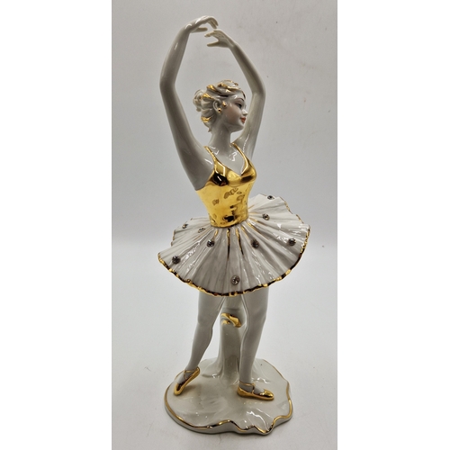 557 - CAPO DE MONTE (Unmarked) PORCELAIN Extra Large 35cm FIGURINE 