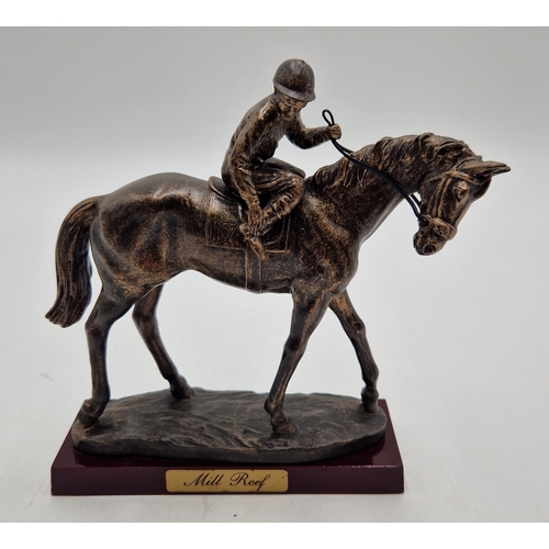 574 - COLD CAST BRONZE  Large 19cm x 16cm MODEL OF THE RACEHORSE 