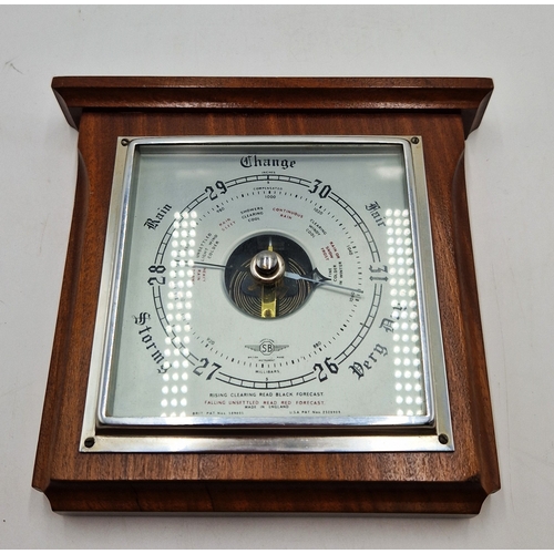 583 - SHORTLAND WOODEN FRAMED BAROMETER