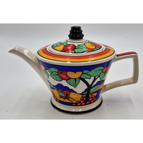 587 - SADLER CHINA ART DECO STYLE TEAPOT (21cm From Spout To Handle)