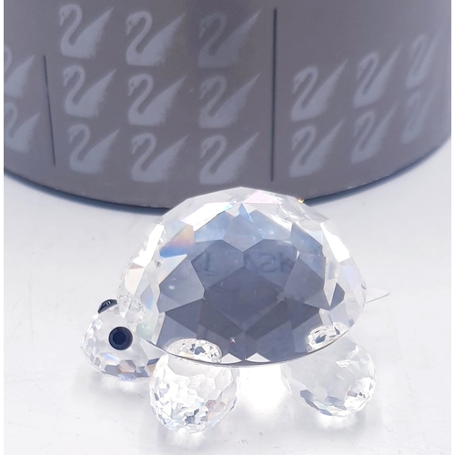 609 - SWAROVSKI CRYSTAL  TURTLE (Original Box) This retired Swarovski crystal small tortoise/turtle was pa... 