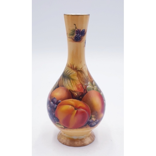 651 - AYNSLEY CHINA 15.5cm VASE IN THE ORCHARD GOLD DESIGN