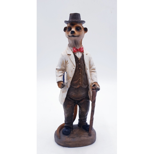 722 - RESIN Extra Large 3.5cm MEERKAT AS A DOCTOR