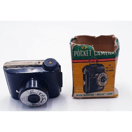 731 - V.P. TWIN BAKOLITE POCKET CAMERA With BLOOMED BOLCO LENS  (Original Box)
(The V. P. Twin camera was ... 