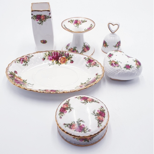 755 - ROYAL ALBERT CHINA ITEMS (6) IN THE OLD COUNTRY ROSES DESIGN