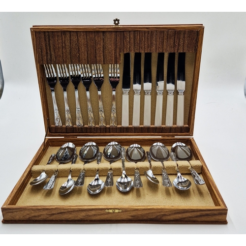 766 - BOXED SET OF CUTLERY  (Old)