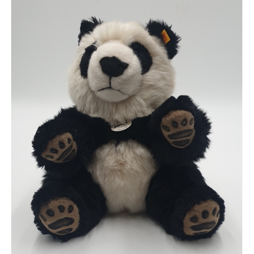 782 - STEIFF Large 25cm PANDA BEAR (Button & Tag) (Now Retired)