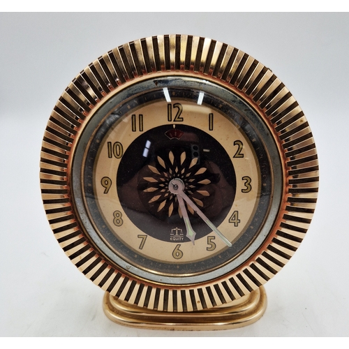 787 - RETRO Large 16cm MANTLE CLOCK (Found To Be Working When Photographed)