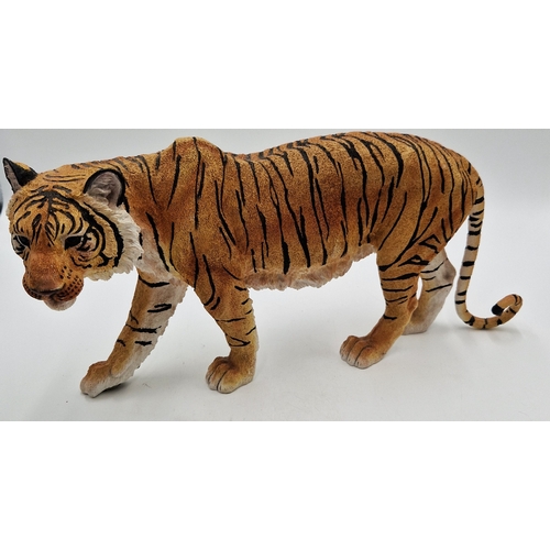 799 - RESIN Extra Large 40cm  MODEL OF A GLASS EYED TIGER