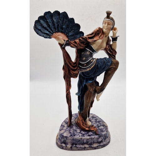 800 - ACADEMY RESIN Extra Large 40cm FIGURINE OF A FAN DANCER