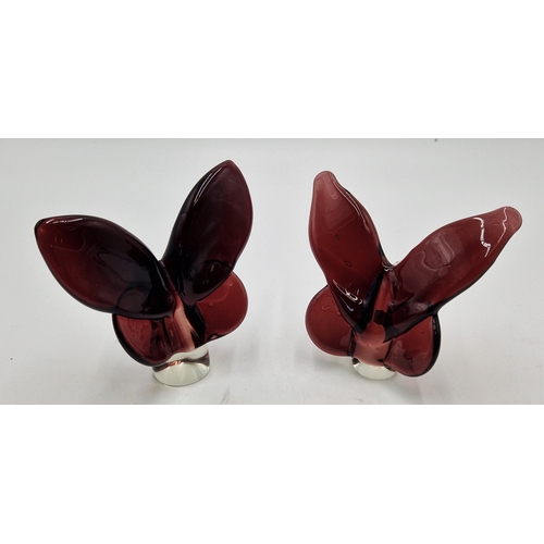 812 - GLASS BUTTERFLYS (2)