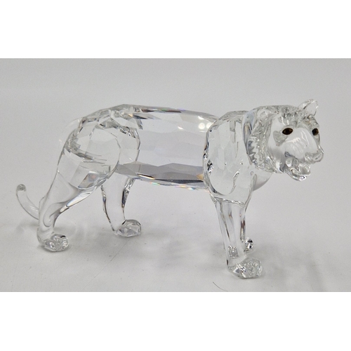 824 - SWAROVSKI CRYSTAL TIGER This retired Swarovski crystal tiger was a member of the “Endangered Species... 