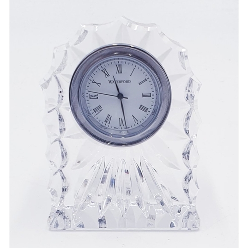 20 - WATERFORD CRYSTAL 8.2cm DESK CLOCK