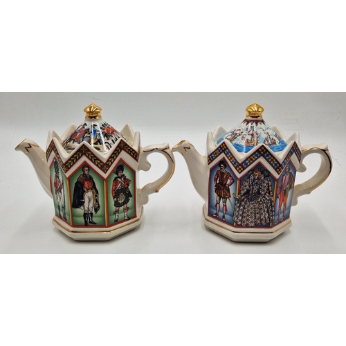 672 - SADLER TEAPOTS (2) 