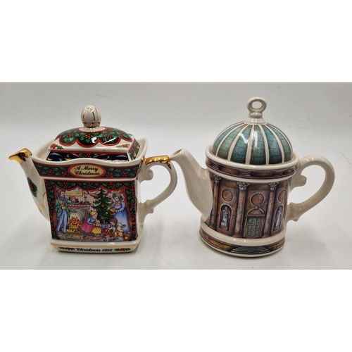 673 - SADLER TEAPOTS (2) 