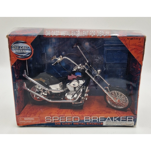 679 - DIE CAST METAL SPPED BREAKER BIKE (Original Box)