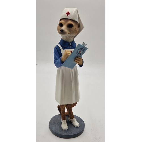 682 - COUNTRY ARTIST Large 27 cm CHARACTER FIGURINE OF A MEERKAT 