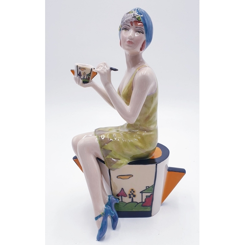 3 - PEGGY DAVIES STUDIO'S Large 22cm ART DECO CHARACTER FIGURINE 'IMITATING LIFE' (Limited Edition Of 50... 